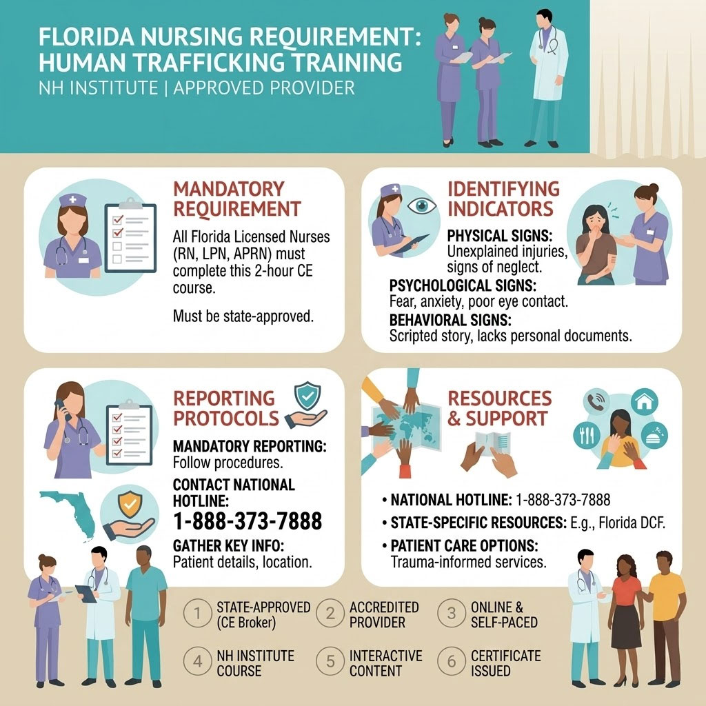 Human Trafficking Training Requirements for Florida Nurses