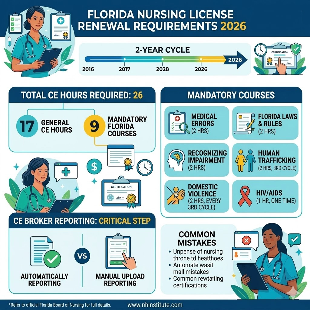 Mandatory Nursing CEUs in Florida 2026