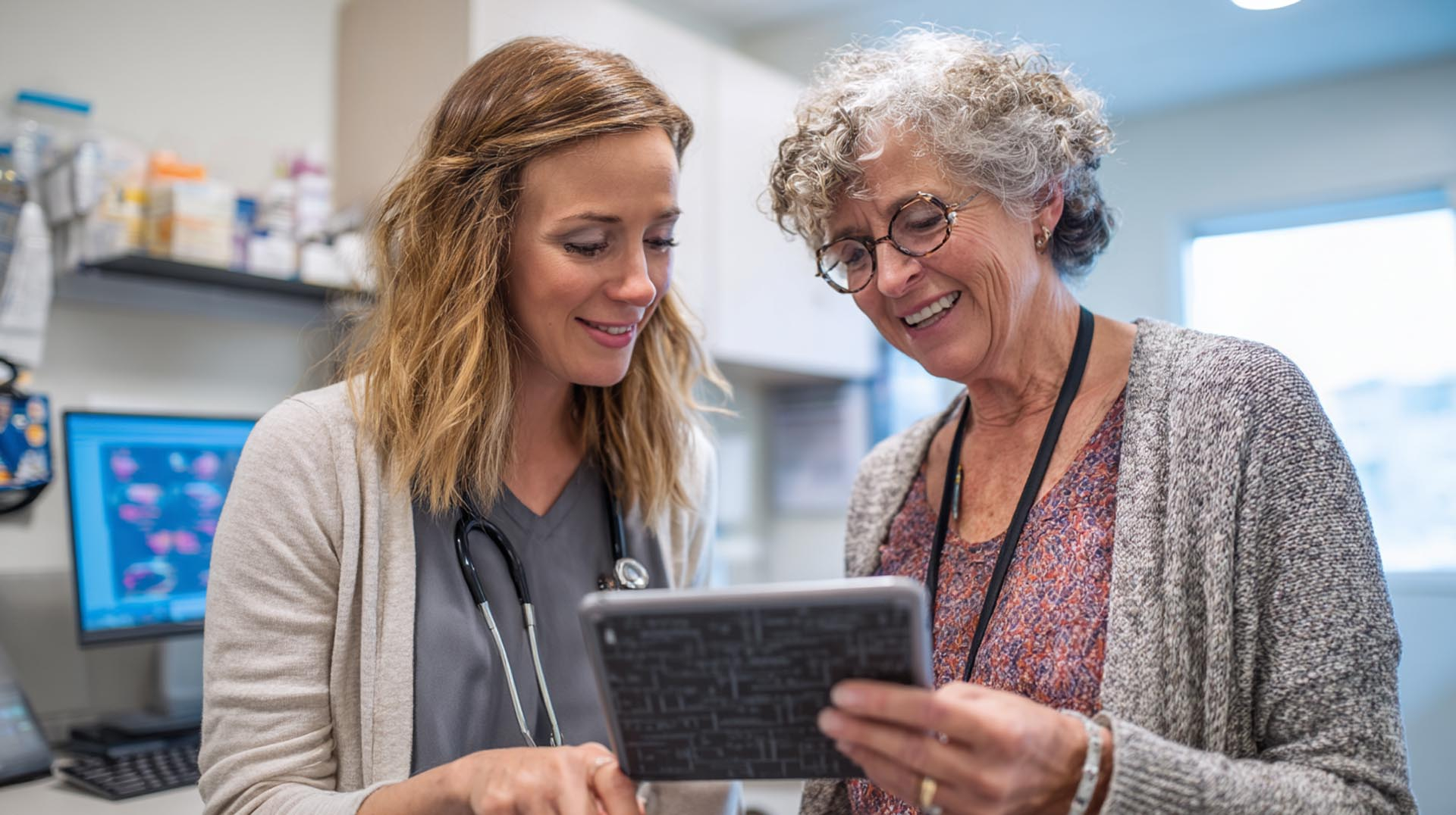 Highlighting patient education from the diabetes management CE Nursing course, a provider teaches a patient how to properly use an insulin pen for self-management.